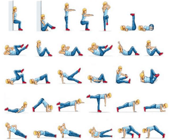 Exerciții care pierd în greutate acasă